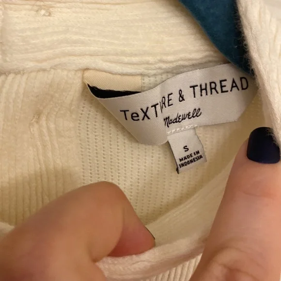 Madewell Mockneck Button-Back Top - Picture 4 of 7
